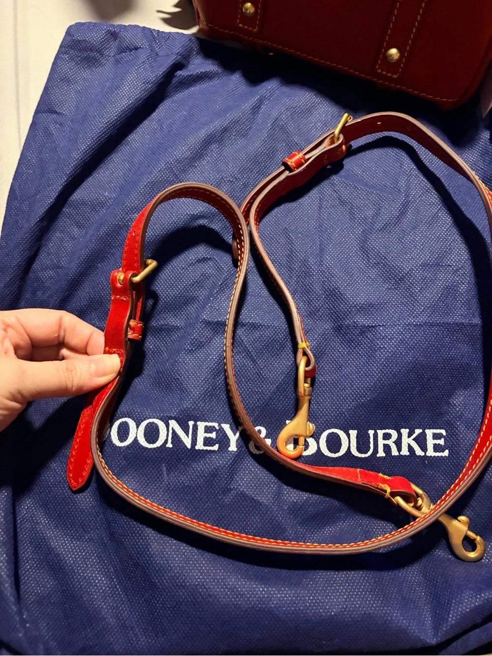 Dooney & Bourke Red Florentine nano satchel OBO